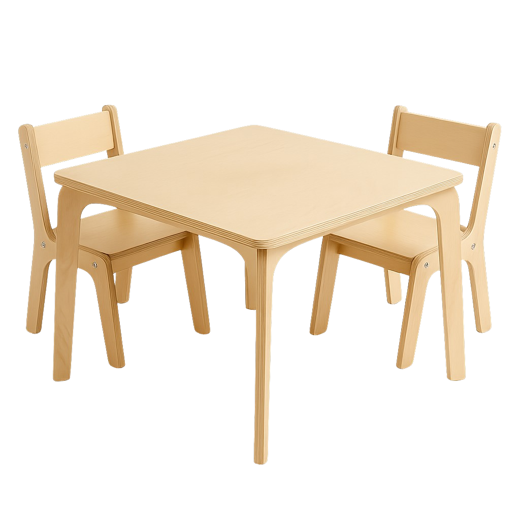 Handcrafted Kids’ Table & Chair Set